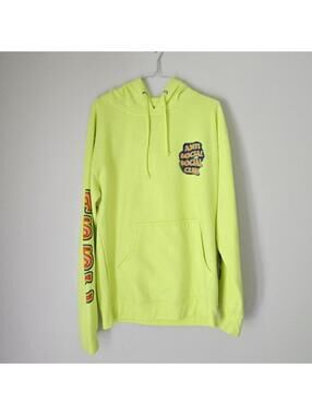 Anti Social Social Club Pulse Check Hoodie - Safety Yellow Neon